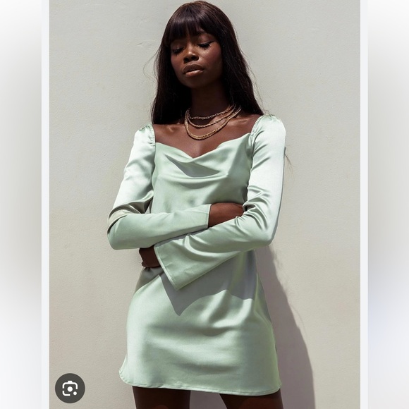 Princess Polly Dresses & Skirts - Princess Polly Star Power Mini Dress Sage